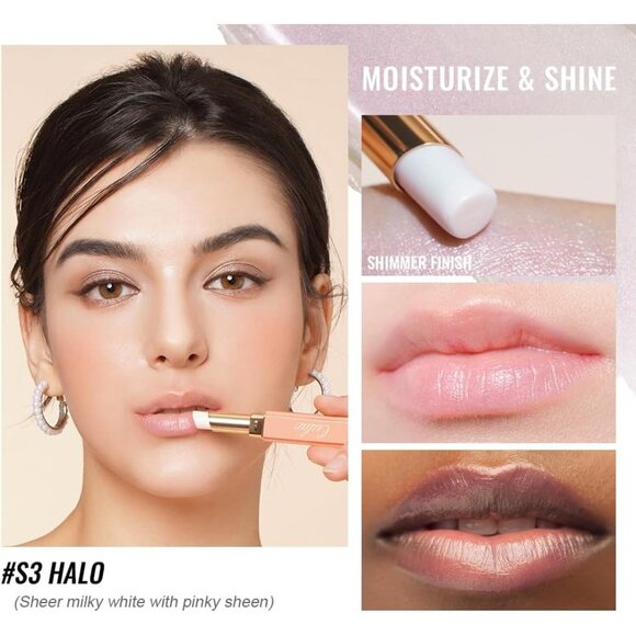 🆕 Moisture Shine Pink Nude Lipstick Sheer Coverage Juicy Look Glossy Finish - Picture 2 of 10